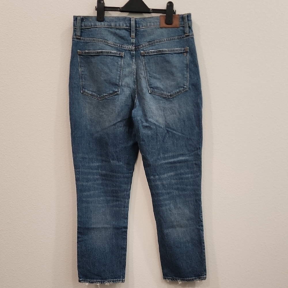 Madewell High-Rise Slim Boyjean in Lavern Wash - Picture 11 of 13